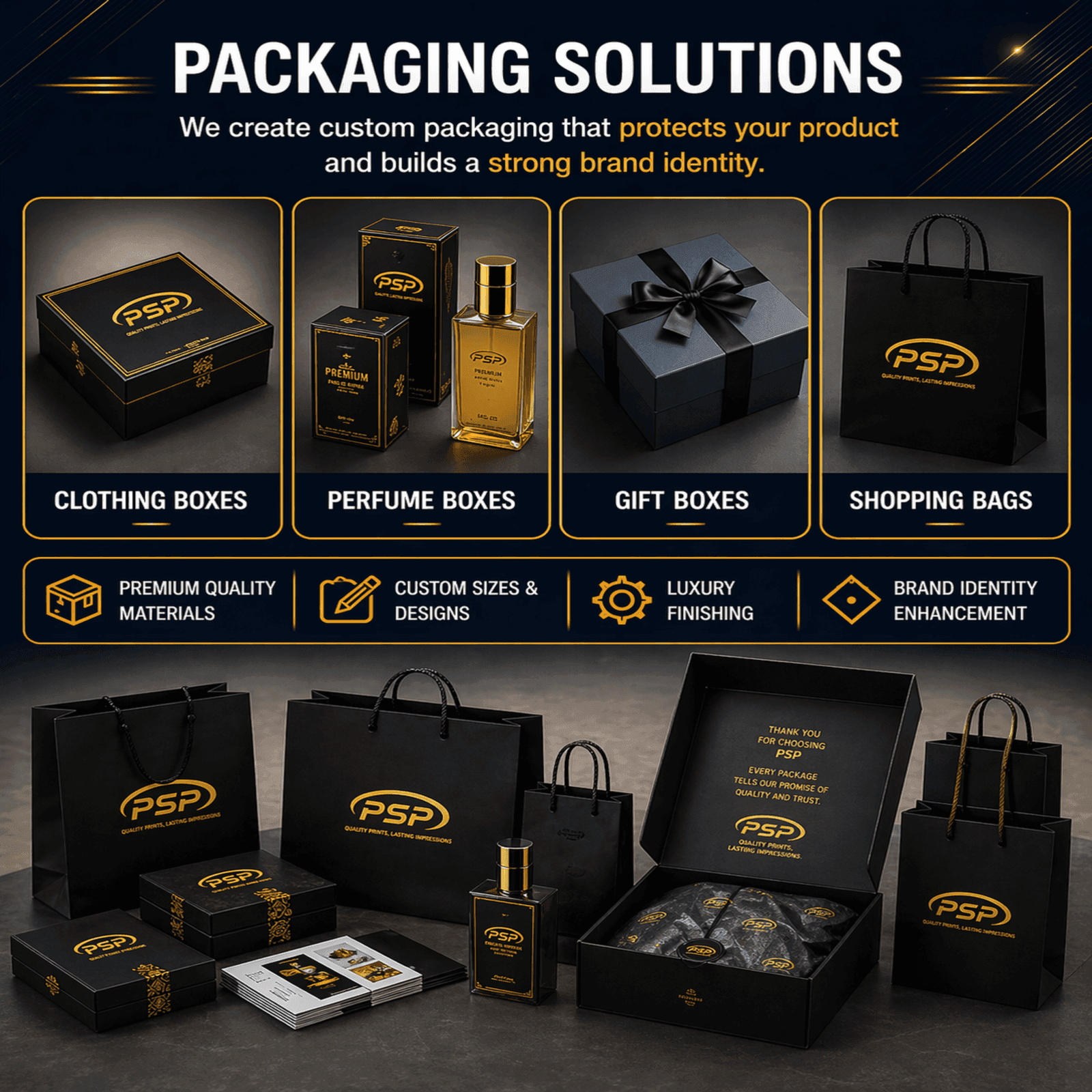 PSP packaging solutions
